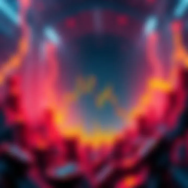 A graphic showing a downward trend in cryptocurrency prices with liquidated positions highlighted, illustrating the sudden market shift.