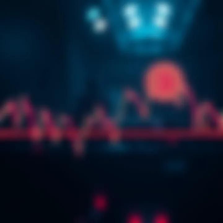 Graph showing the fluctuating prices of various cryptocurrencies including Monero and Bitcoin, symbolizing market speculation and correction