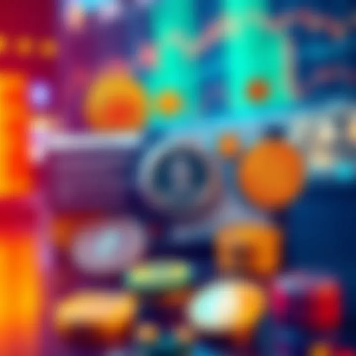 A graphic showing various cryptocurrency symbols like Bitcoin, Ethereum, and meme coins along with headlines about ETFs and regulations.