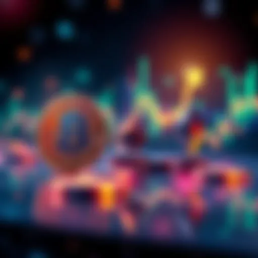 Illustration showing cryptocurrency trends with Bitcoin and Ethereum symbols, a rising chart, and the Fear & Greed Index at 15