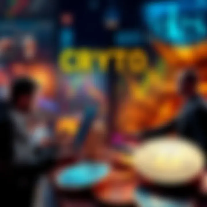 Crypto Moments of 2025 A collage highlighting key events in cryptocurrency from 2025, featuring images of fluctuating graphs, surprised investors, and digital coins.