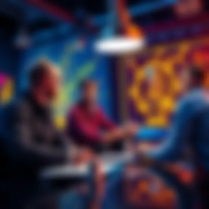 Daniel McCabe and team discussing advancements in crypto payment technology at Flexa