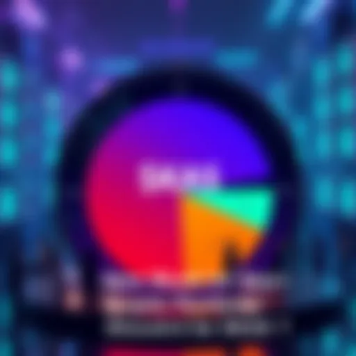 A visual representation of a pie chart showing different percentages of a crypto portfolio, highlighting the $KAS segment, with people discussing around it.