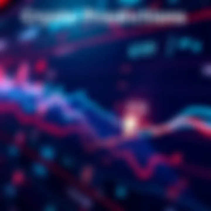 Crypto Price Prediction A digital graph showing cryptocurrency price trends with a highlighted point at $25, symbolizing investor interest.