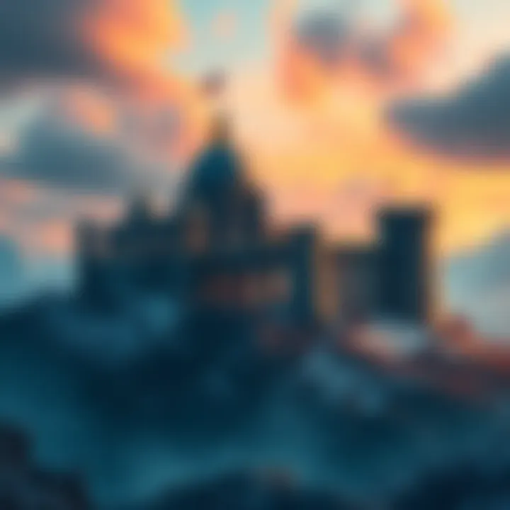 A vivid representation of cryptocurrencies like LTC and ETH with a glitch effect symbolizing market volatility and strength.