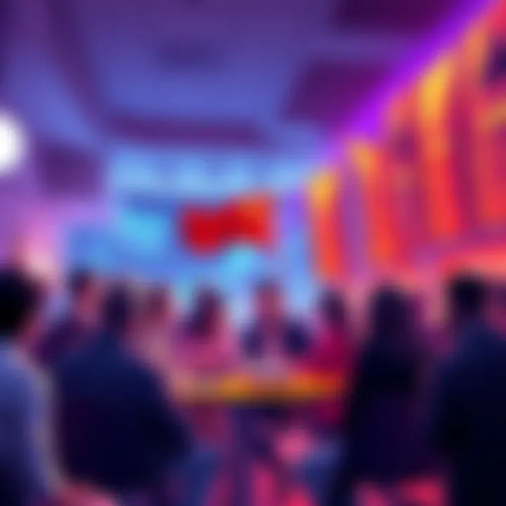 People engaging in a discussion about crypto safety and trading tips with caution flags in view