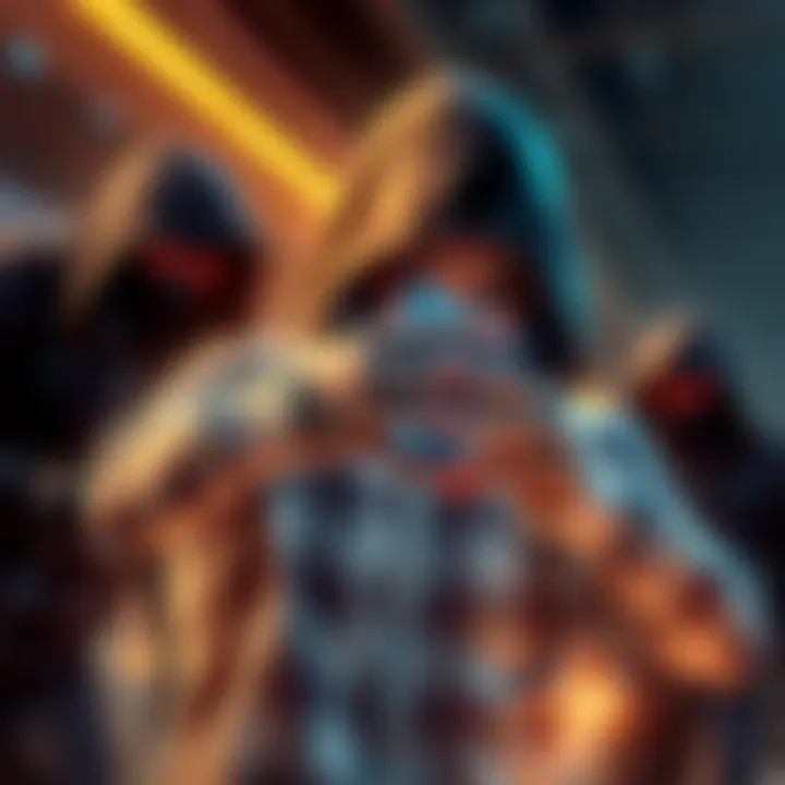 A person shielding their digital assets from a threatening figure representing scammers