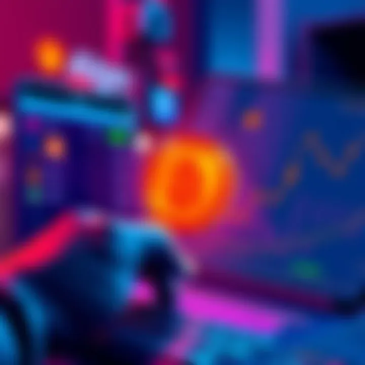 A user transfers Algo cryptocurrency from Coinbase to Revolut for staking with a focus on fees, showing a digital wallet interface and a graph indicating costs.