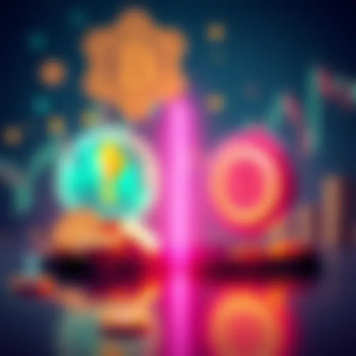 Illustration showing a direct token swap on one side and a swap aggregator optimizing trades on the other, with symbols representing cryptocurrencies and charts in the background.