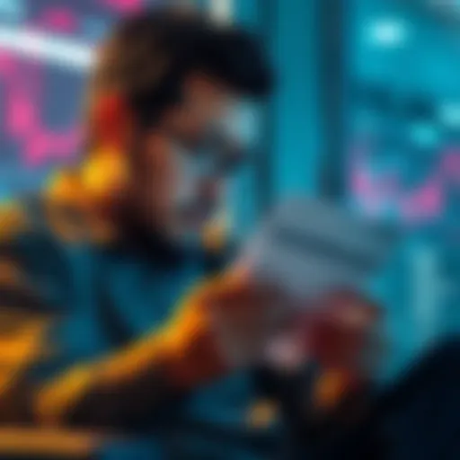 A concerned investor reading an email from the ATO about Capital Gains Tax on crypto trades