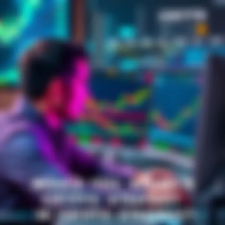 A person analyzing crypto trading charts on a computer, contemplating an investment in a strategy