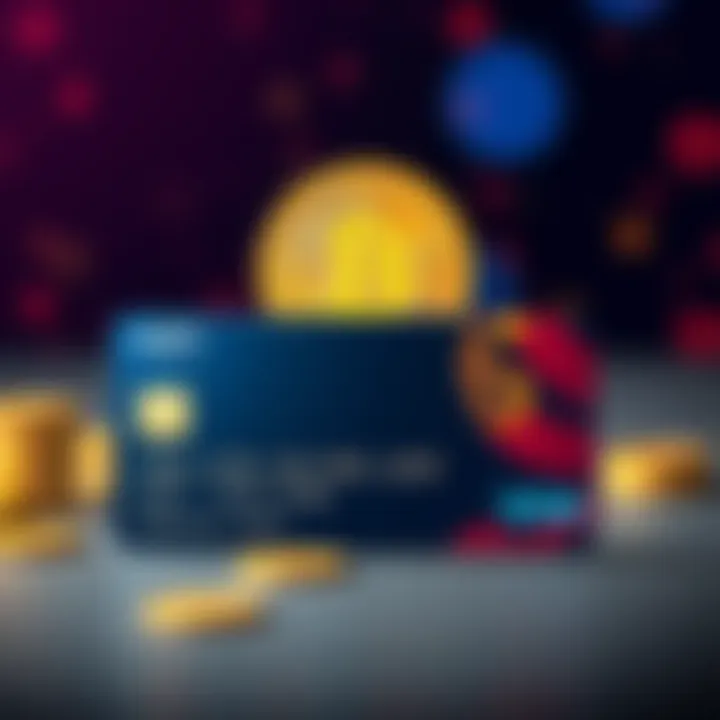 A visual comparison of a crypto card and a traditional debit card with currency symbols.