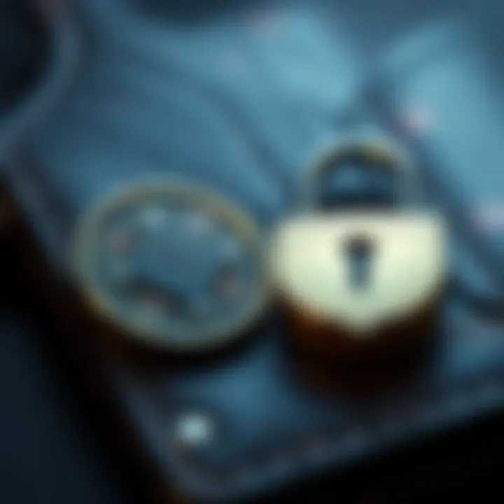 A close-up of a cryptocurrency wallet showing a secure element chip next to a locked padlock, symbolizing security in digital finance.