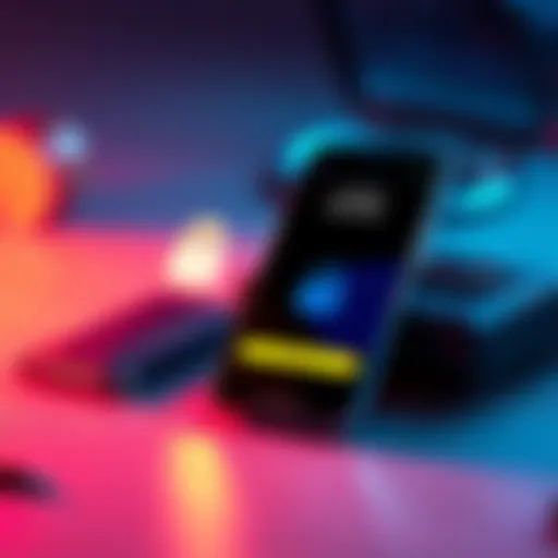 Crypto Wallet Security A smartphone displaying a crypto wallet app with a lock icon for security, next to a hardware wallet and fingerprint scanner, illustrating safety in transactions.
