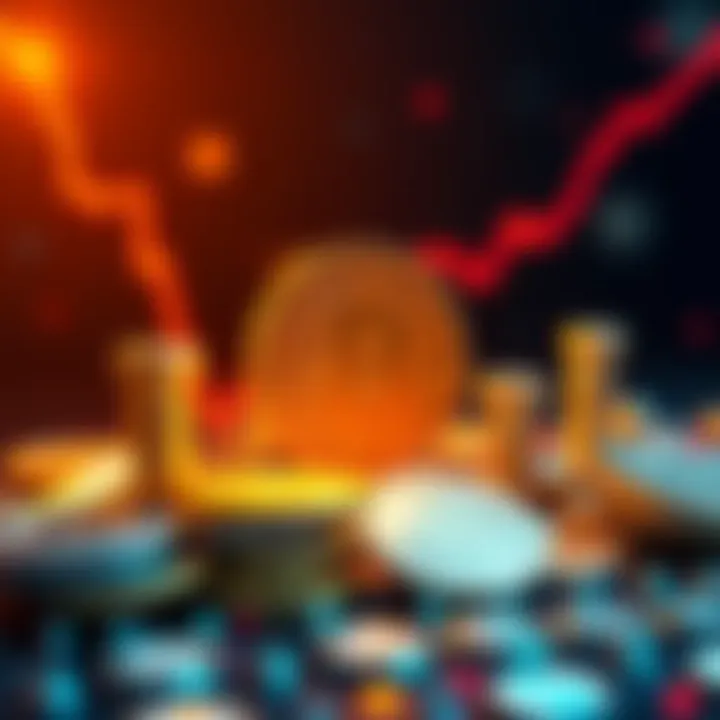 A visual representation of potential rising cryptocurrency coins with Hbar highlighted