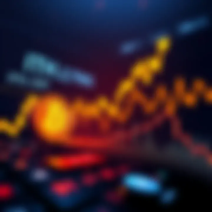 Graph showing rising prices of BTC, ETH, and XRP as people buy cryptocurrencies