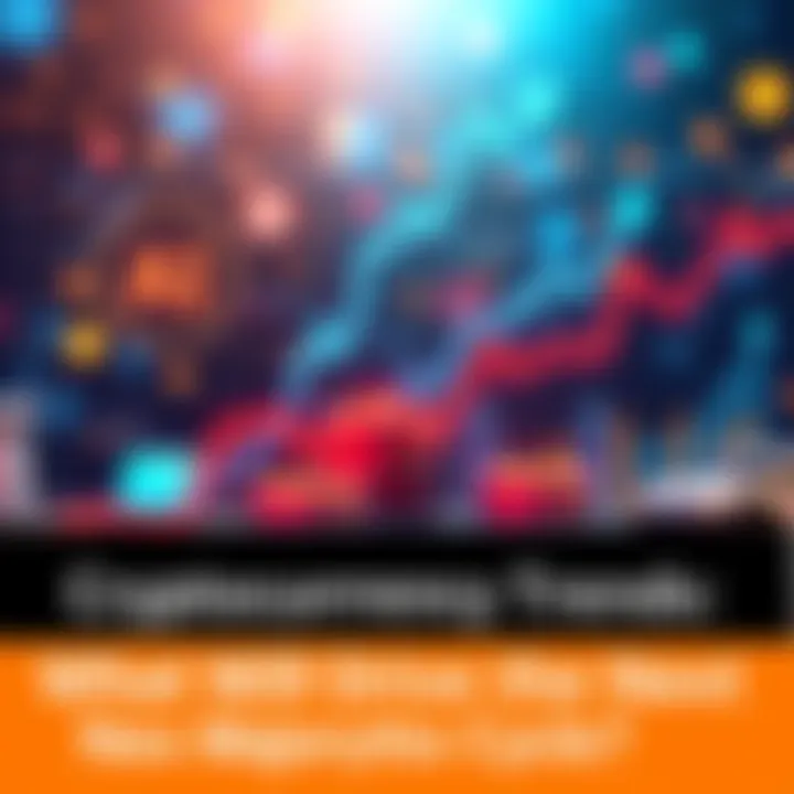 A visual representation of AI, real-world assets, and memecoins in the cryptocurrency market, with graphics showing upward trends and icons for each category.