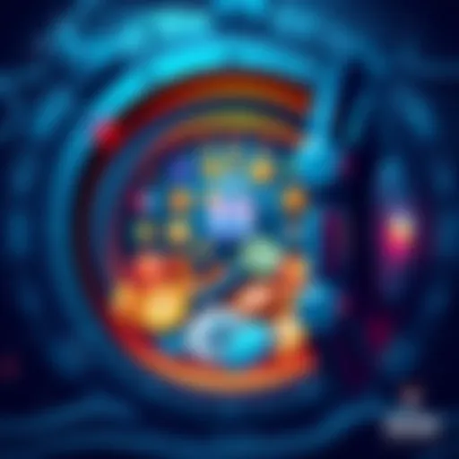 An illustration of a secure vault filled with cryptocurrencies, symbolizing value storage.