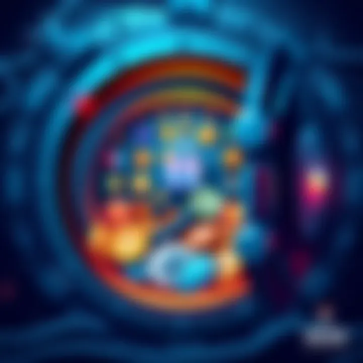 An illustration of a secure vault filled with cryptocurrencies, symbolizing value storage.