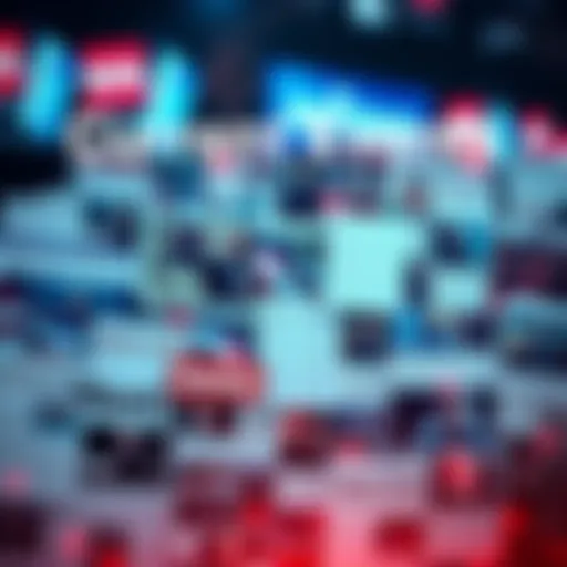 A collage of headlines and news articles representing various current events.