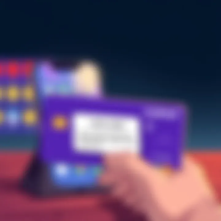 An illustration showing a credit card and a mobile phone with a declined payment message. Graphical representation of frustration due to payment issues.