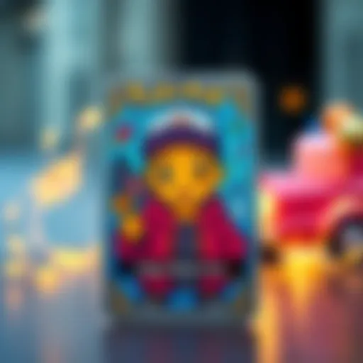 A colorful Pokémon-style card featuring a cartoon character resembling a young boy with Bitcoin symbols and crypto concepts, designed as a birthday gift.