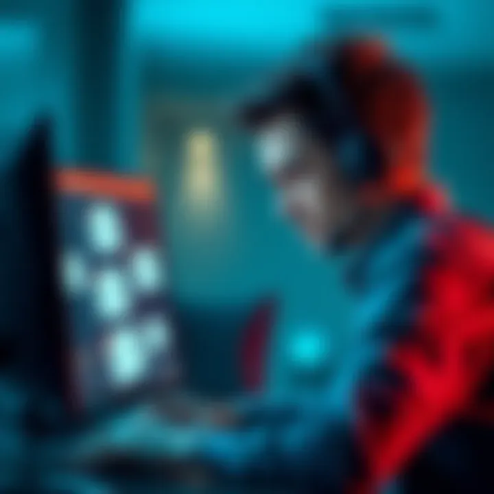 A person looking frustrated while staring at a computer screen with unopened emails about Gemini customer support.