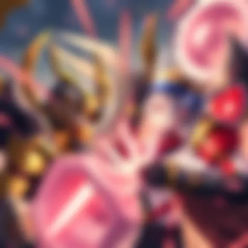 CZN Captain faces off against HI3rd Captain in an epic Gacha game competition with Valkyries around them
