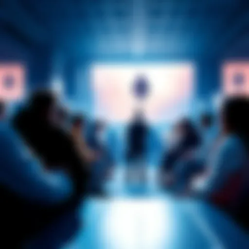 People engaging in a forum discussion about Ethereum, sharing insights and news