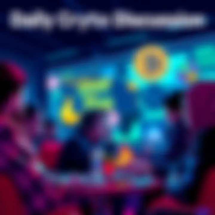 Daily Crypto Discussion Participants engaging in a cryptocurrency chat, sharing insights and cautioning against scams.