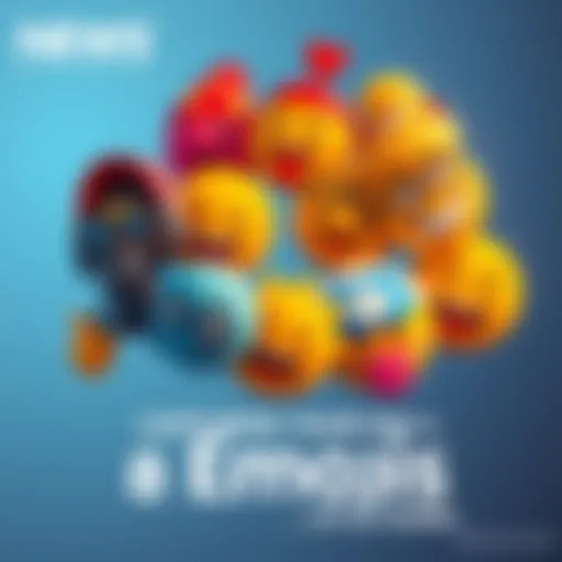 Eight emojis arranged to show different activities and emotions of a person's day.