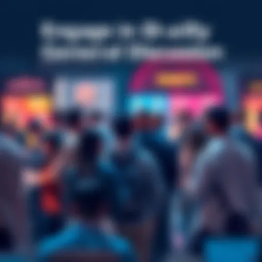 People engaging in a lively discussion about donuts and sharing information in a forum setting.