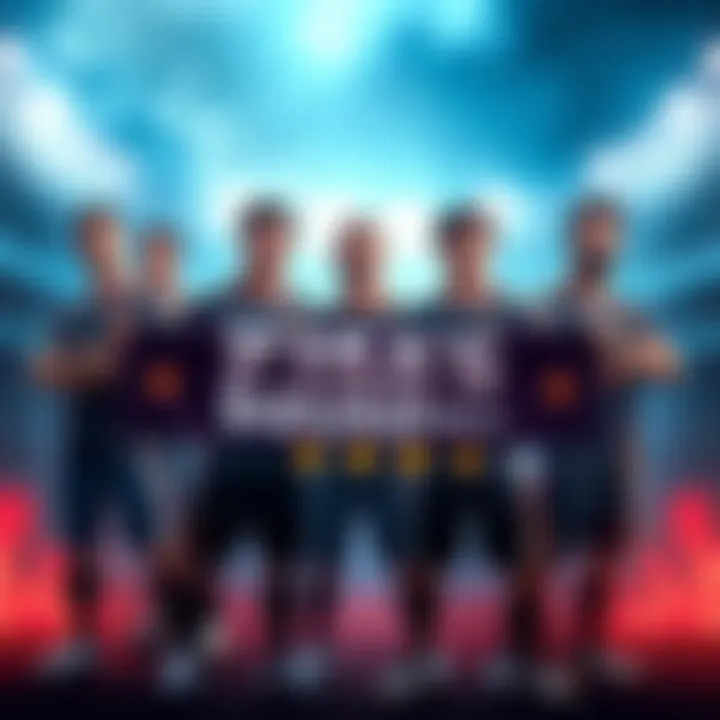 Graphic showing a group of ten five-star players with a banner announcing a new lineup squad