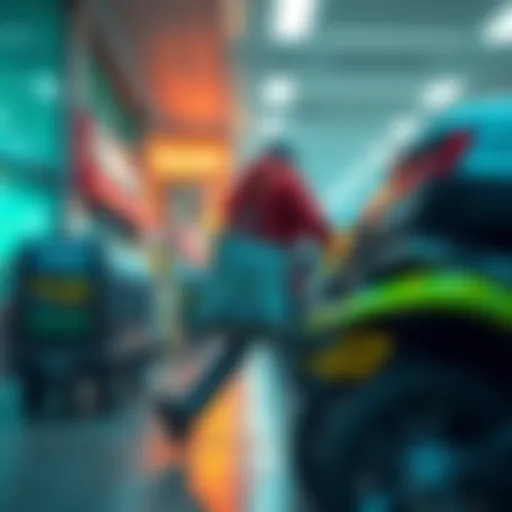 A Dasher taking a grocery delivery bag from a Pavilions store