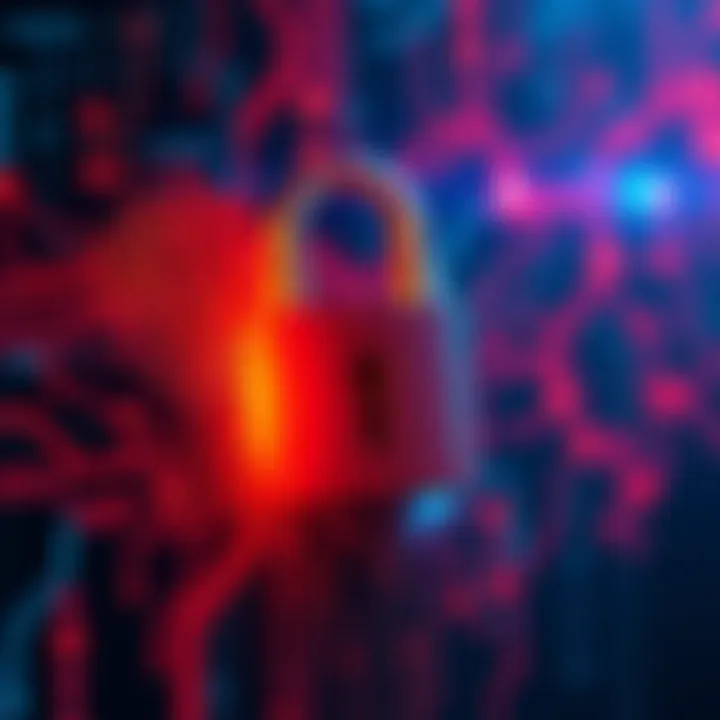 A visual representation of a digital lock and cryptocurrency symbols, indicating a data breach affecting crypto holders.