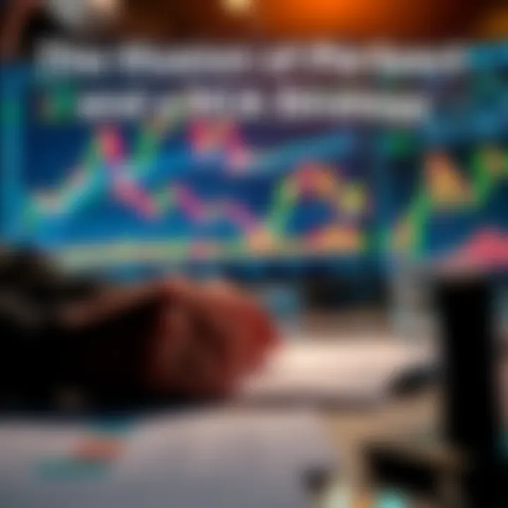 A person looking at stock market charts and graphs, contemplating investment decisions with a calculator and financial documents on the table.