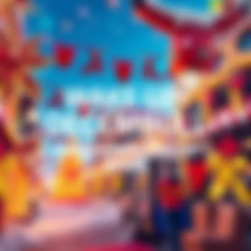 A vibrant graphic showcasing festive decorations and announcements related to Decembull, capturing excitement and urgency.