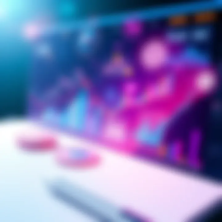 Graphic showing compliance and taxes in Dapp payments, with icons of wallets and charts