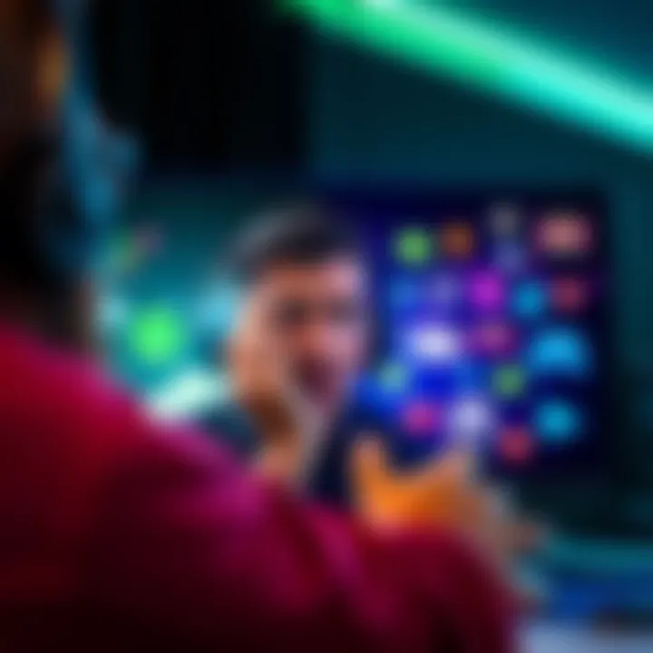 An image showing a split screen with a player frustrated on one side and casual game icons on the other side, representing the shift in gaming trends.