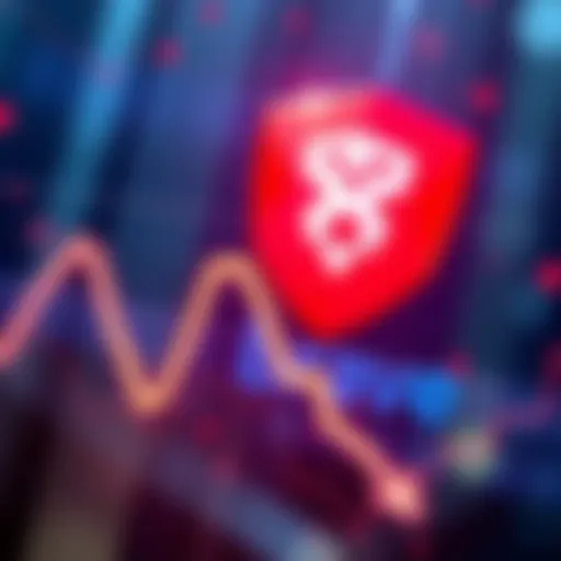 A graphic showing a downward trend in BAT's utility with a Brave browser icon in the background.