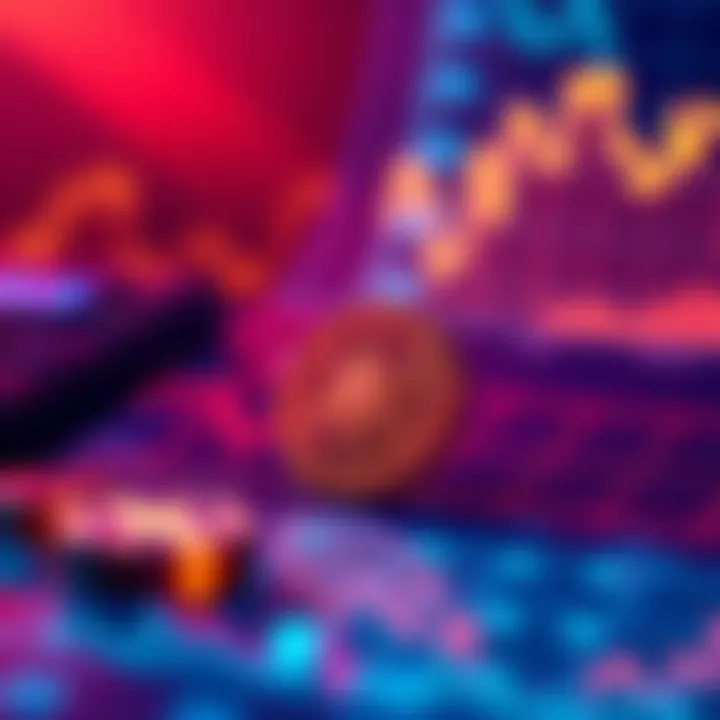 A downward trend graph representing Cardano's market ranking alongside a visual of the Cardano coin.