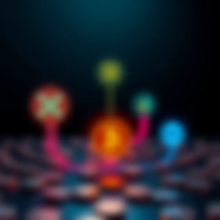A visual representation of tokens being distributed, showing XRP, ETH, BTC, and USDC logos with arrows indicating flow towards Scheme Creditors.