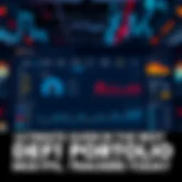 A digital dashboard displaying various DeFi assets and their values for effective tracking