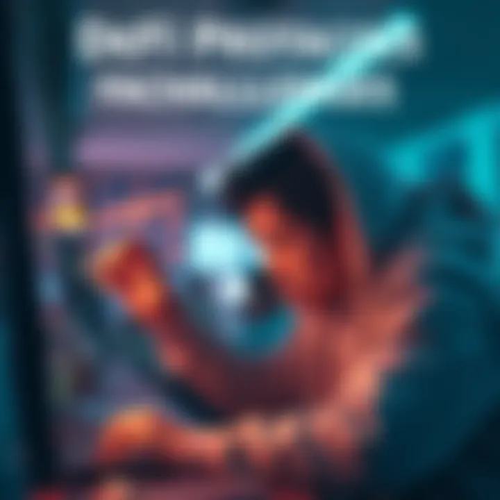 A frustrated user examining high gas fees on a digital platform, symbolizing challenges in DeFi protocols.