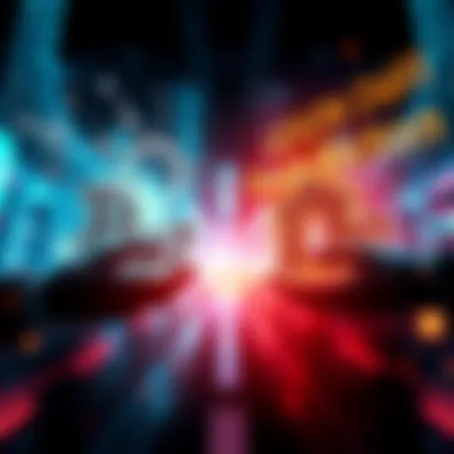 A visual comparison showing decentralized finance (DeFi) with transparent transactions and traditional banks with hidden risks, highlighting the differences in accountability.