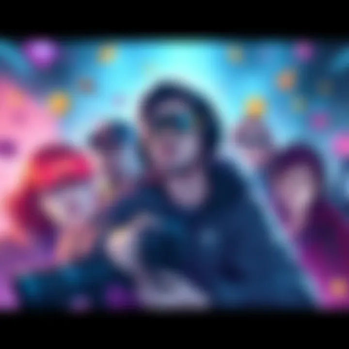 A captivating illustration showcasing popular DeFi YouTubers with crypto-themed visuals, highlighting their engaging content and community influence.