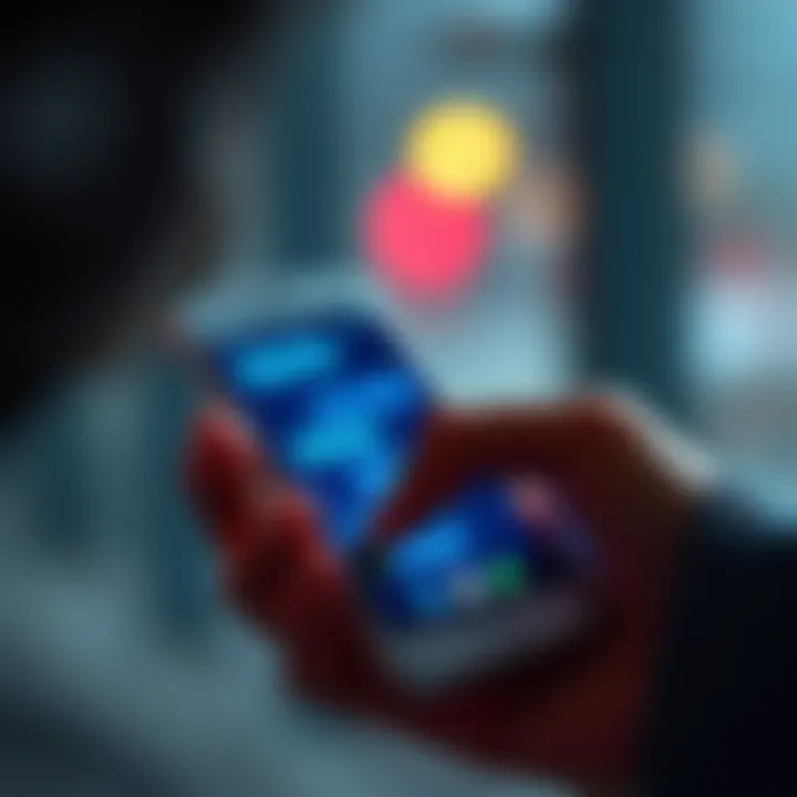 A person deleting text messages on a smartphone, showcasing the act of managing digital communication.