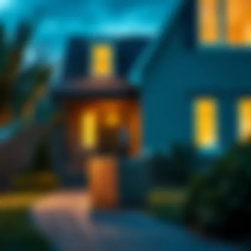 A delivery box left at an unfamiliar house with a puzzled person looking at it.