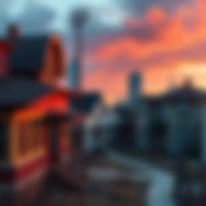 A view of abandoned houses in Detroit, symbolizing the decline of RealT's cryptocurrency real estate model