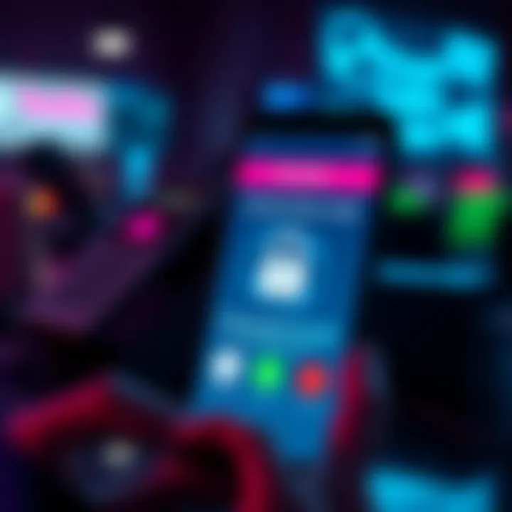 A smartphone displaying a verified caller ID screen with security symbols representing trust and fraud prevention.